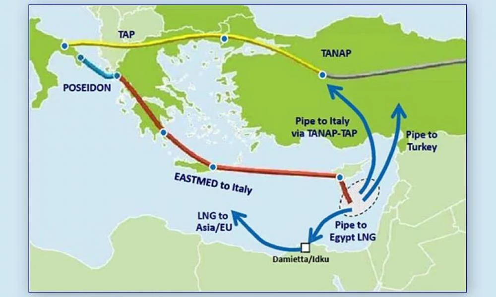 Γιατί η σύναψη στρατιωτικής συμφωνίας Ελλάδας-Κύπρου-Ισραήλ και ο αγωγός φυσικού αερίου Αιγύπτου-Κρήτης διαλύουν τα τουρκικά όνειρα στη ΝΑ Μεσόγειο